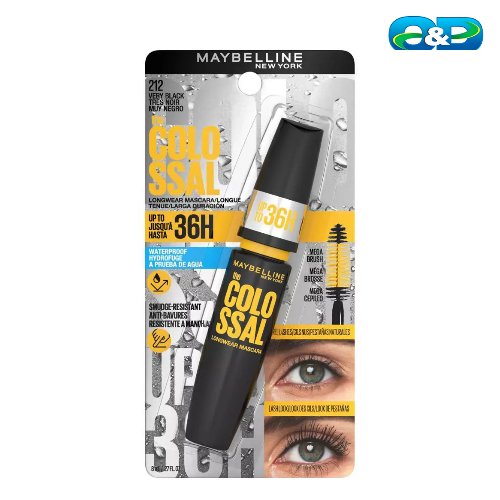 Máscara De Pestañas COLOSSAL 36H MAYBELLINE Waterproof x 8 ml