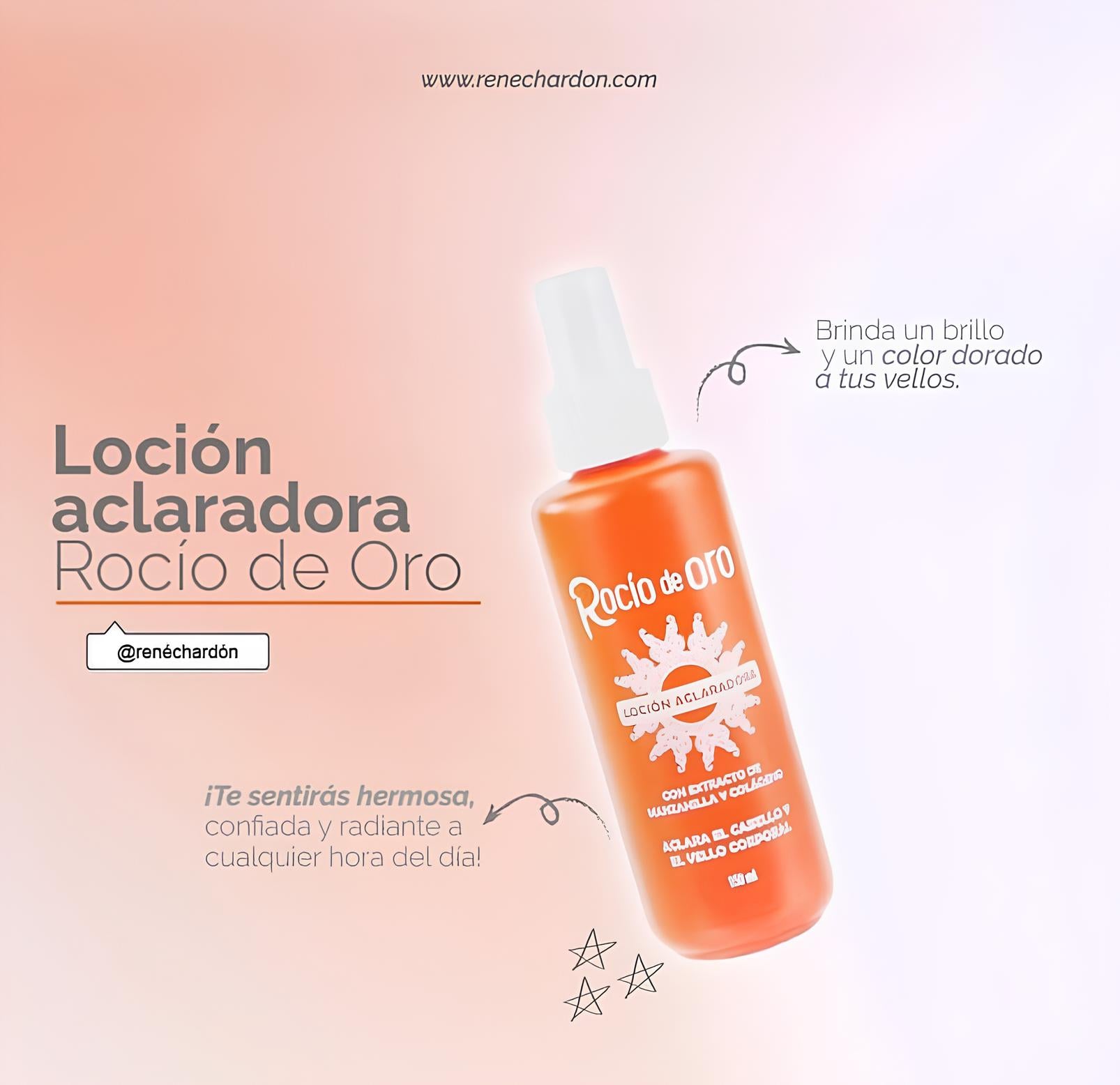 Loción Aclaradora Rocio De Oro RENÉ CHARDON En Spray x 150ml