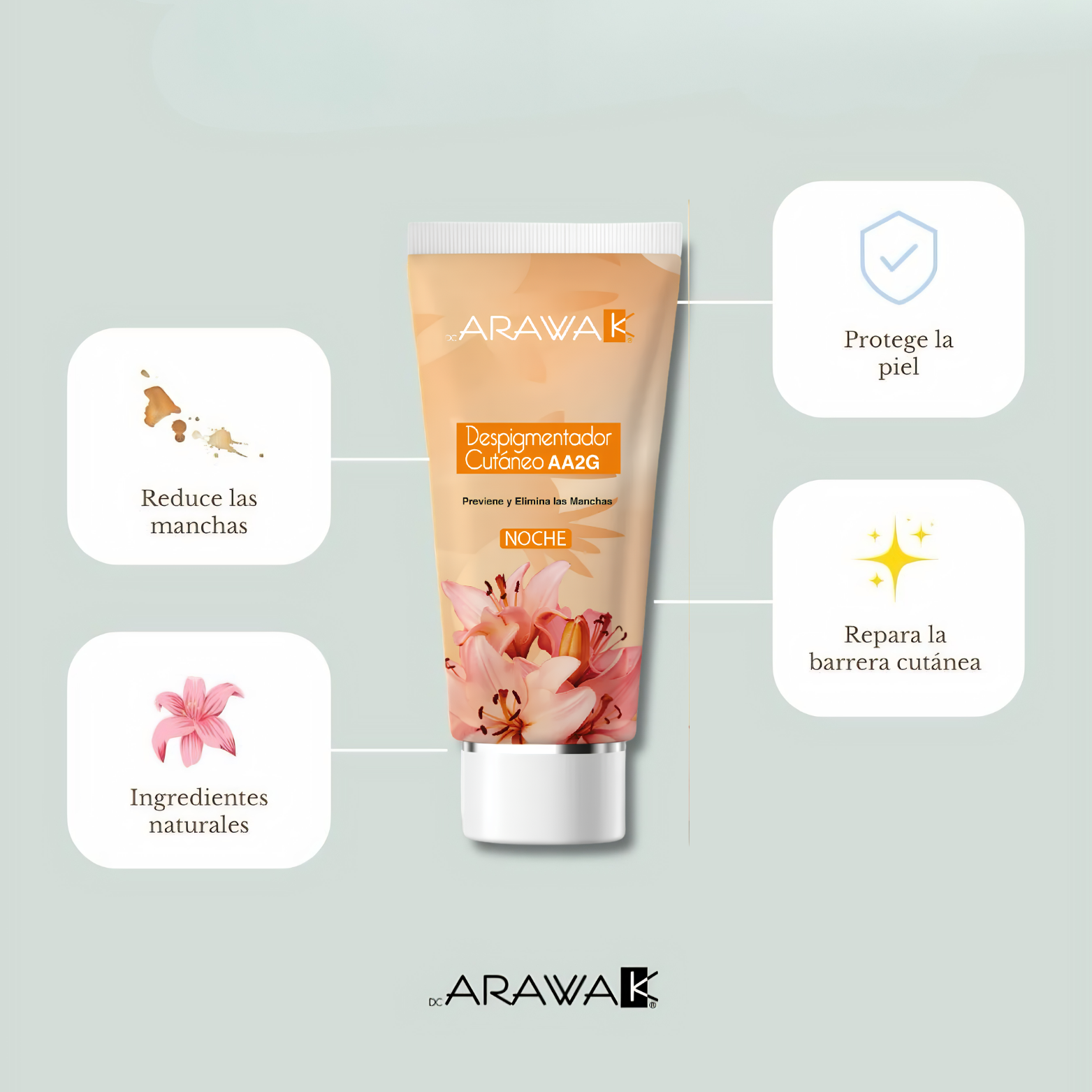 Despigmentador Cutáneo Para Noche Crema ARAWAK 60g