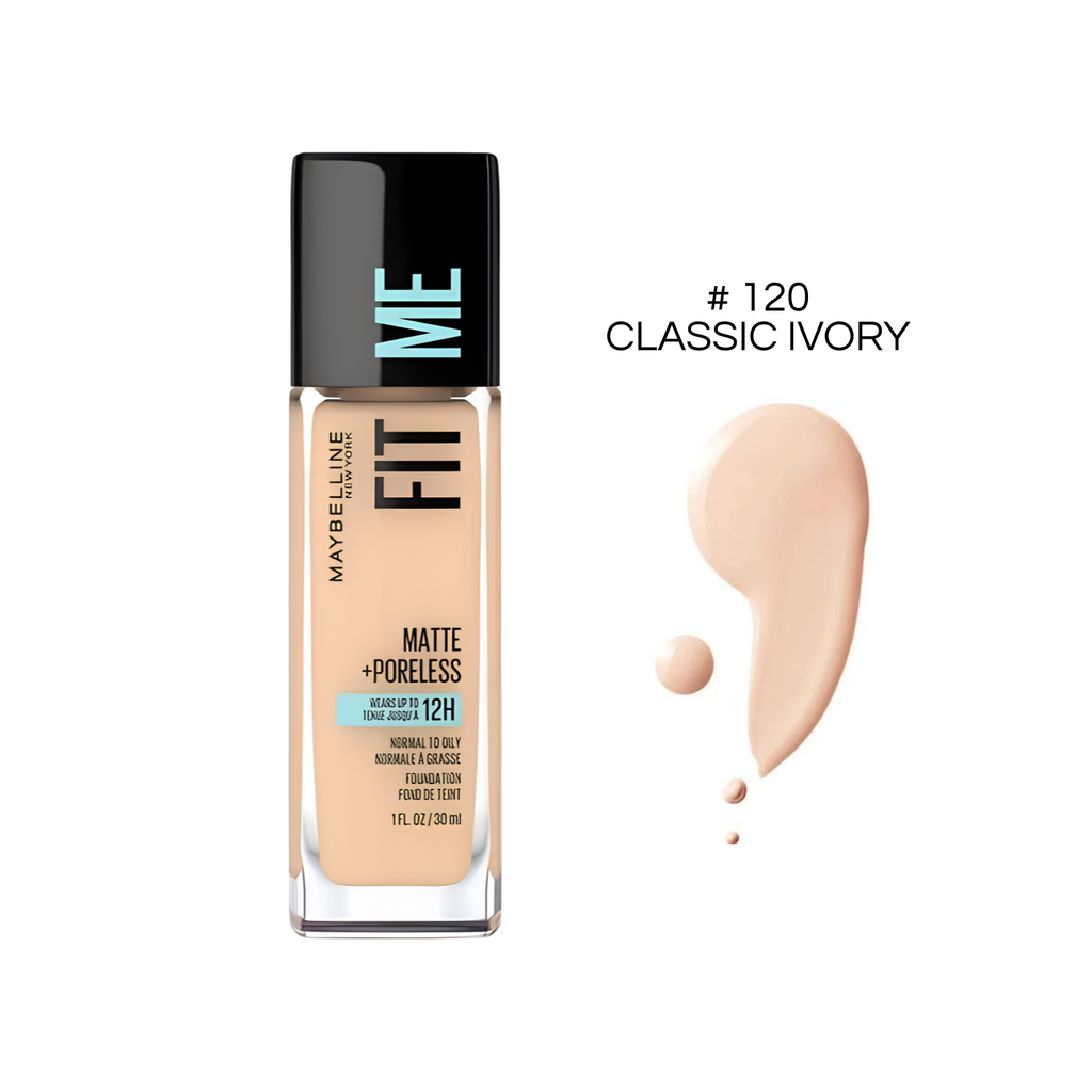 Base Líquida FIT ME MATTE MAYBELLINE Matte + PoreLess x 30ml