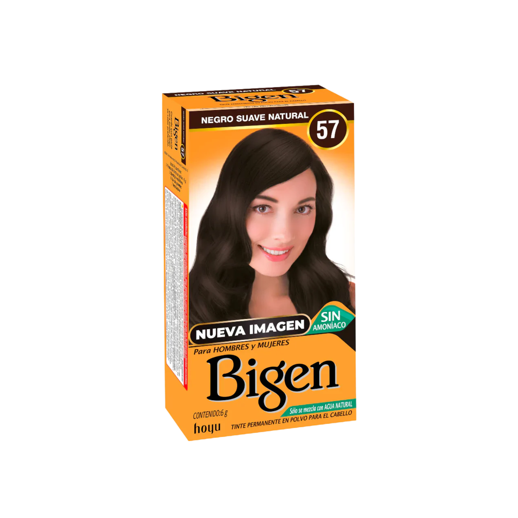 Tinte En Polvo Permanente Para El Cabello BIGEN x 6g
