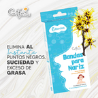 Bandas Para Nariz CETTUA Puntos Negros x 6un