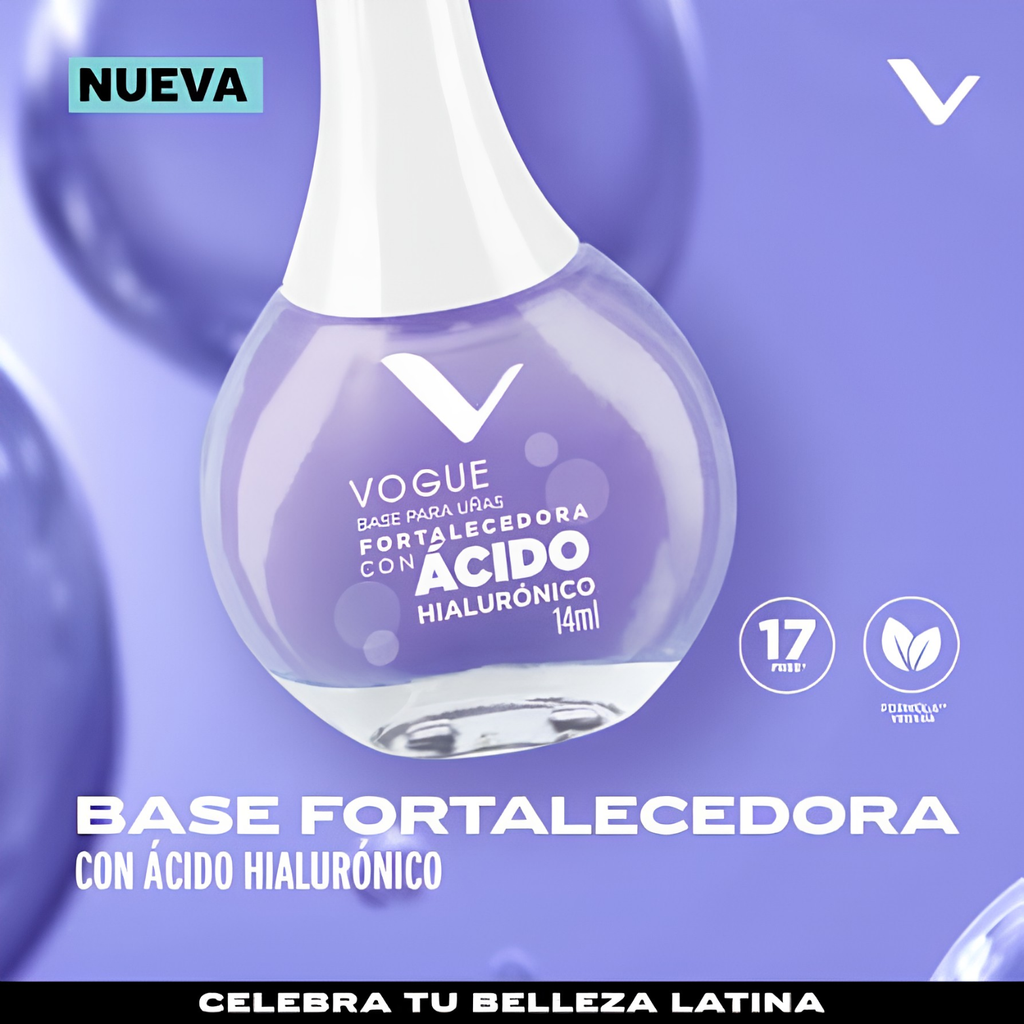 Base Con Ácido Hialurónico Fortalecedora VOGUE x 14ml