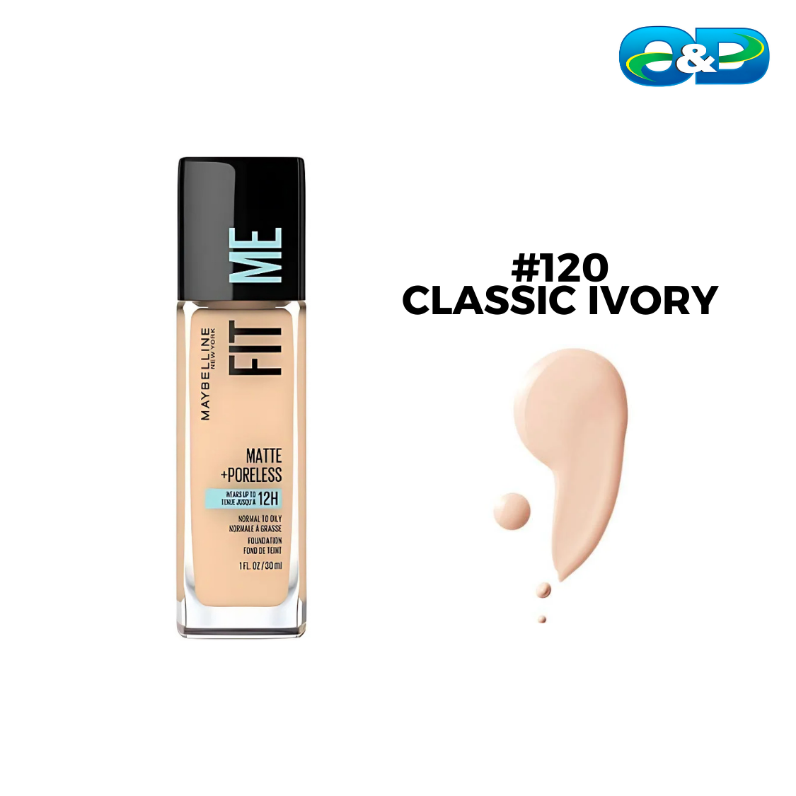 Base Líquida FIT ME MATTE MAYBELLINE Matte + PoreLess x 30ml