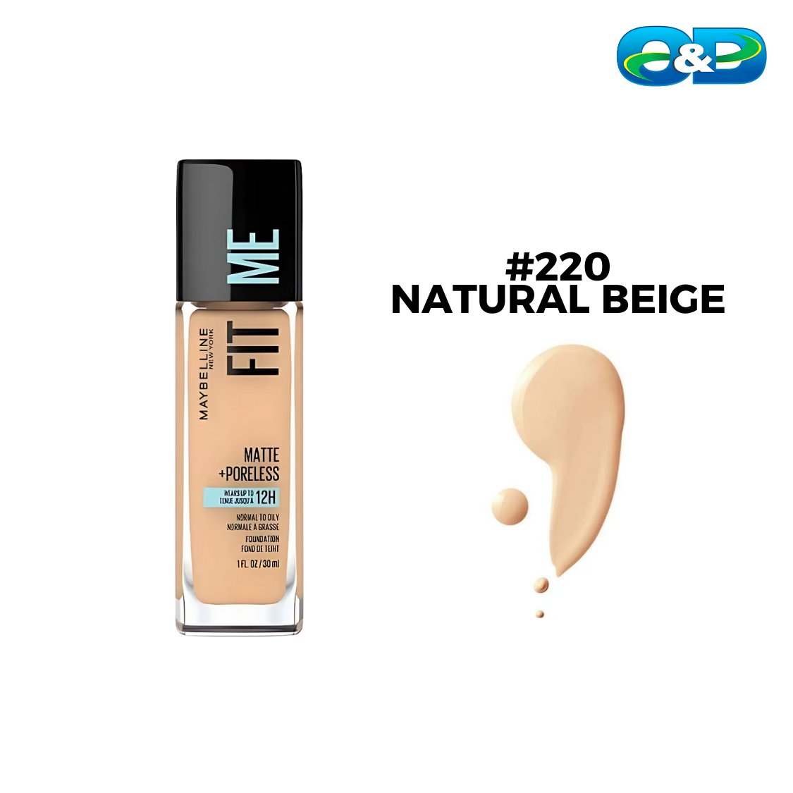 Base Líquida FIT ME MATTE MAYBELLINE Matte + PoreLess x 30ml