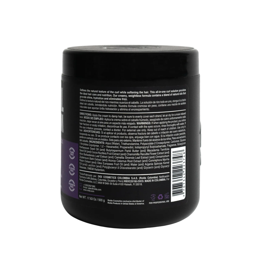 Crema Para Rizos Curl Cream ROLDA x 500gr