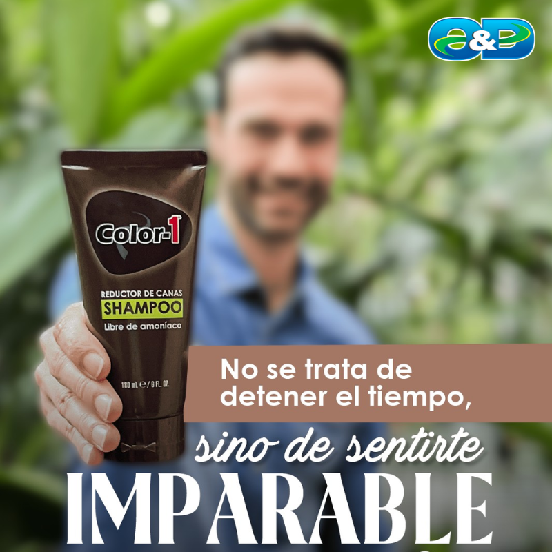 Shampoo Reductor de Canas Para Hombre COLOR-1 x 180ml