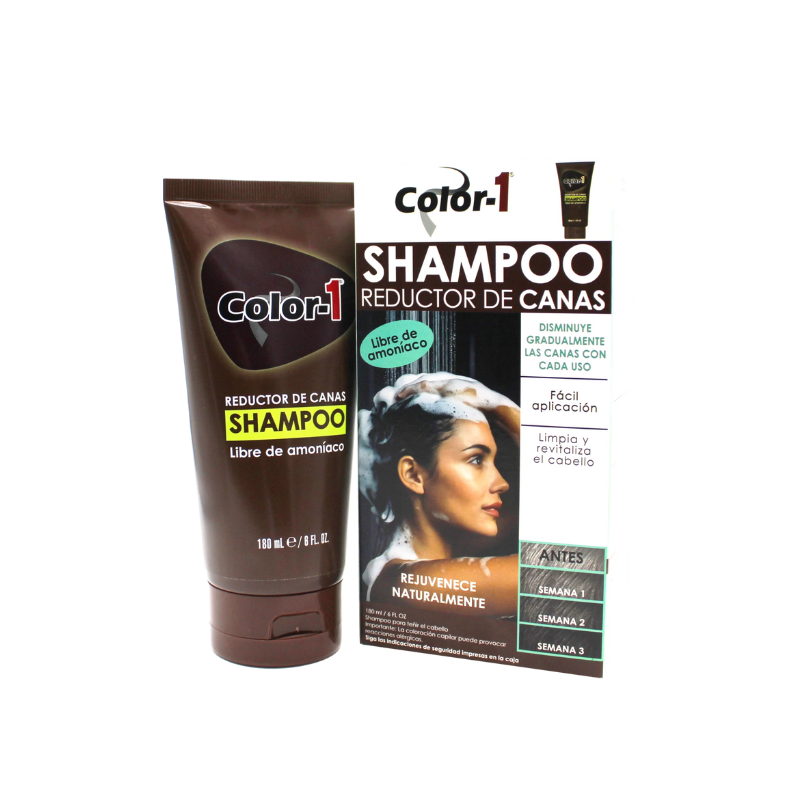 Shampoo Reductor de Canas Para Mujer COLOR-1 x 180ml