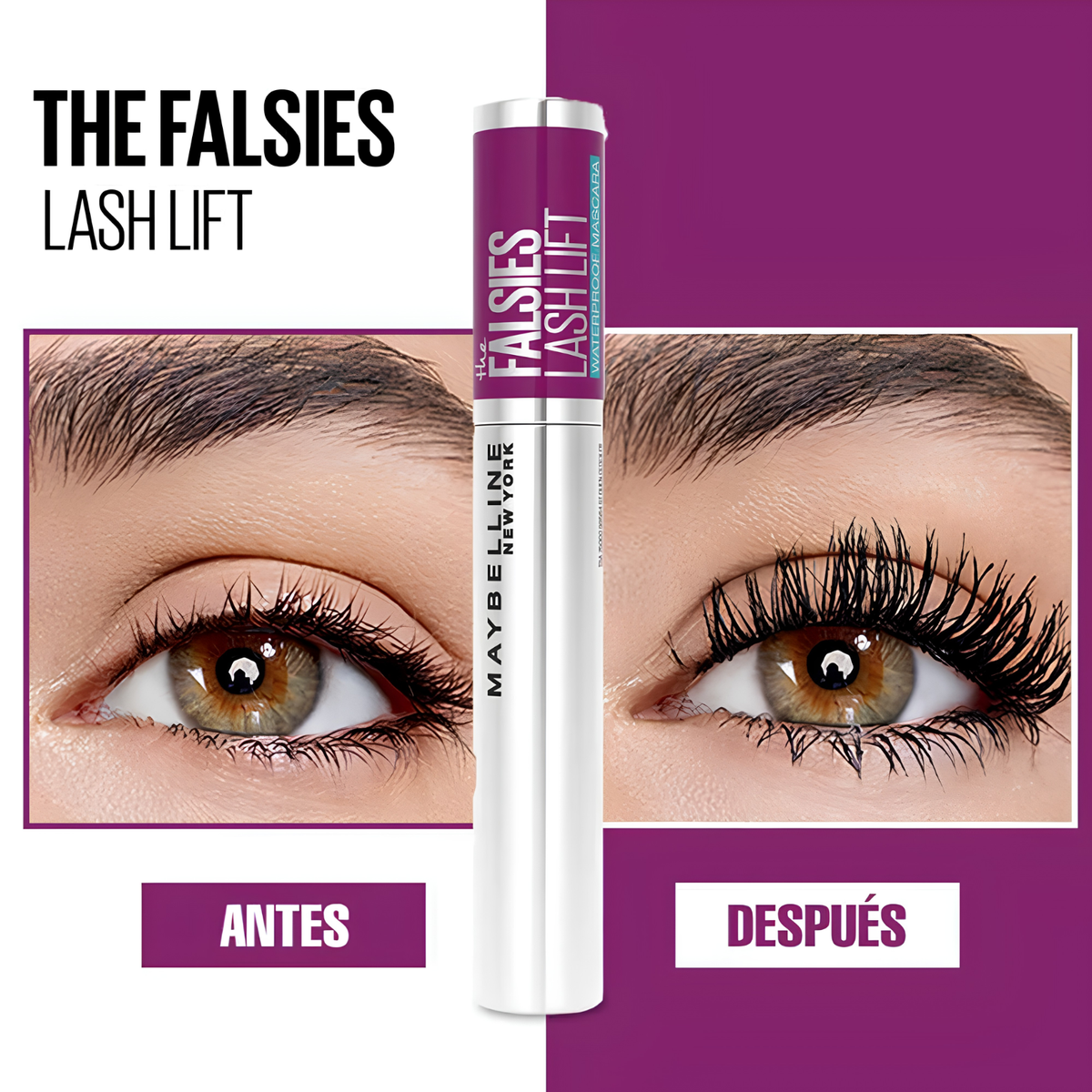 Máscara de pestañas FALSIES LASH LIFT MAYBELLINE Very Black