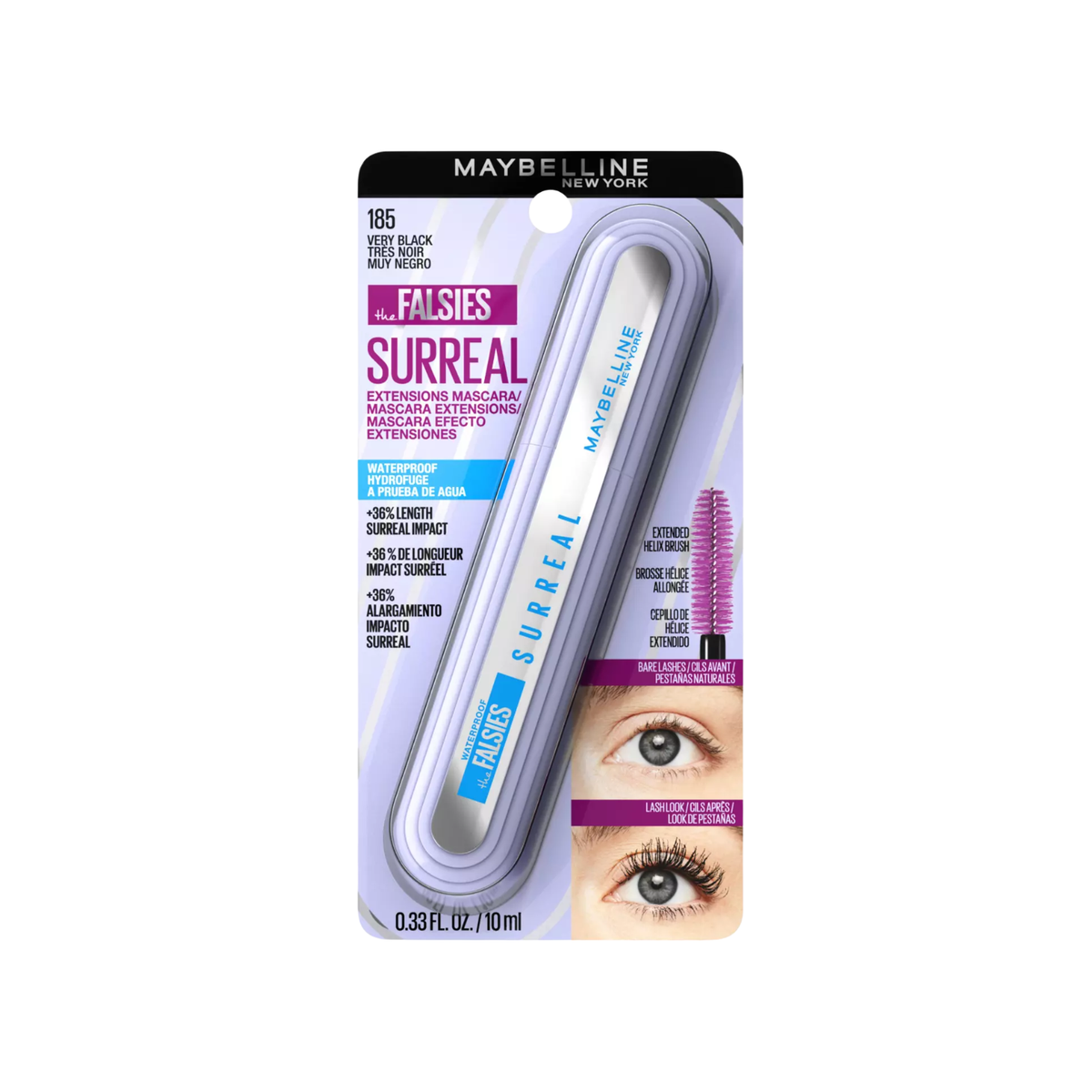 Máscara De Pestañas FALSIES SURREAL EXTENSIONS MAYBELLINE