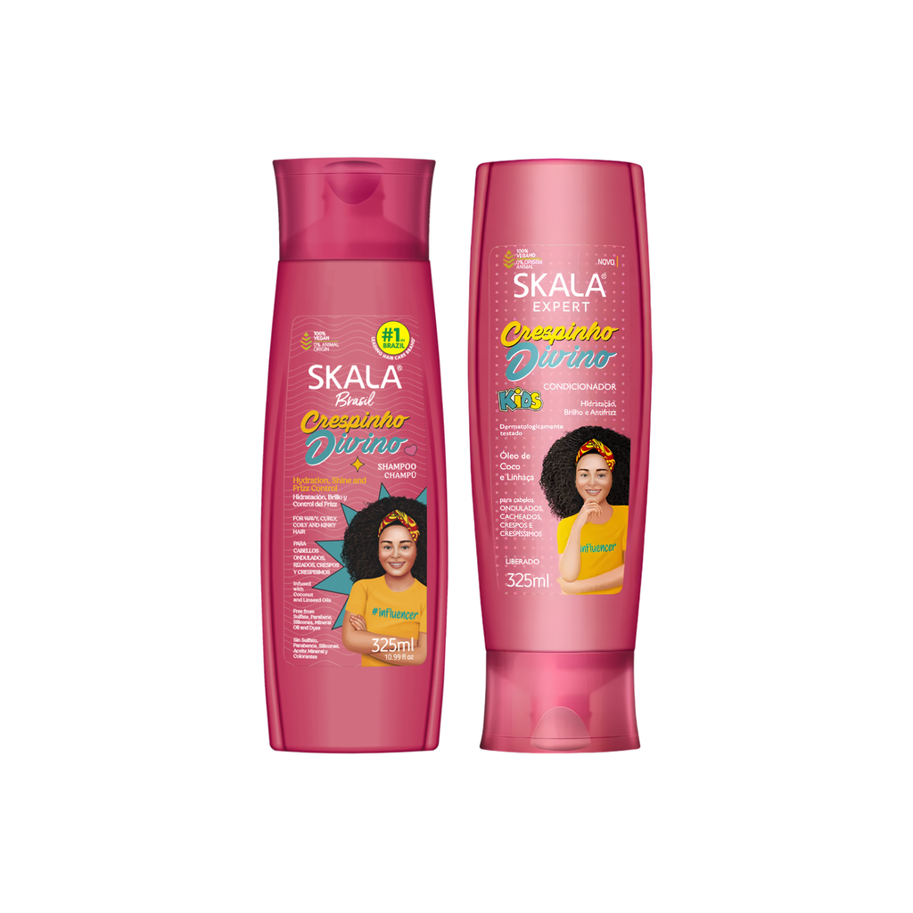 Kit Shampoo + Acondicionador Kids Crespinho Divino SKALA