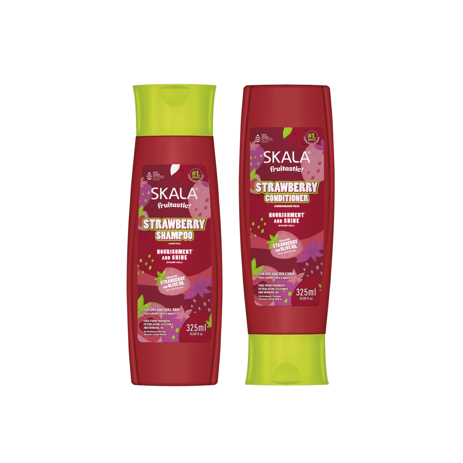 Kit Shampoo + Acondicionador Morango Frutástica SKALA