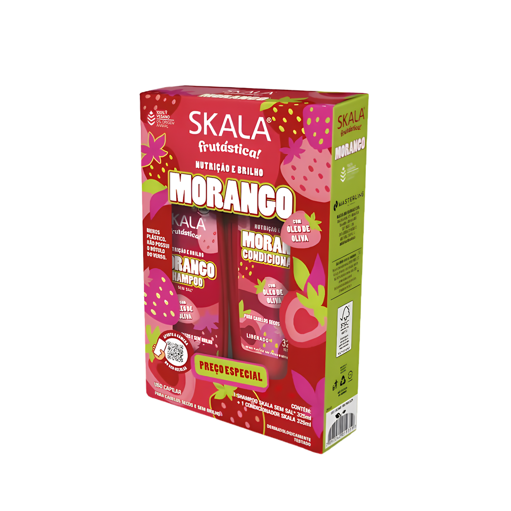 Kit Shampoo + Acondicionador Morango Frutástica SKALA
