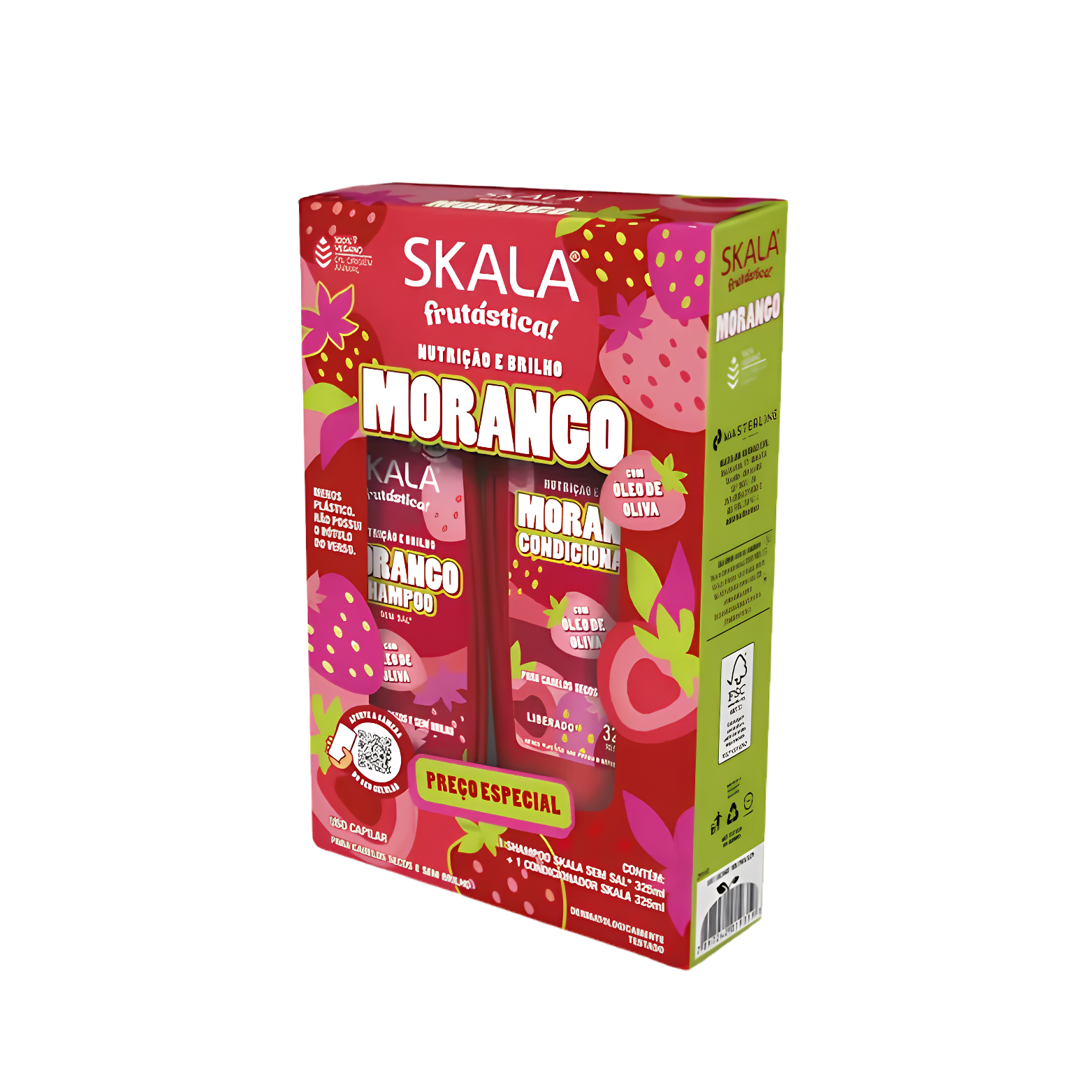Kit Shampoo + Acondicionador Morango Frutástica SKALA