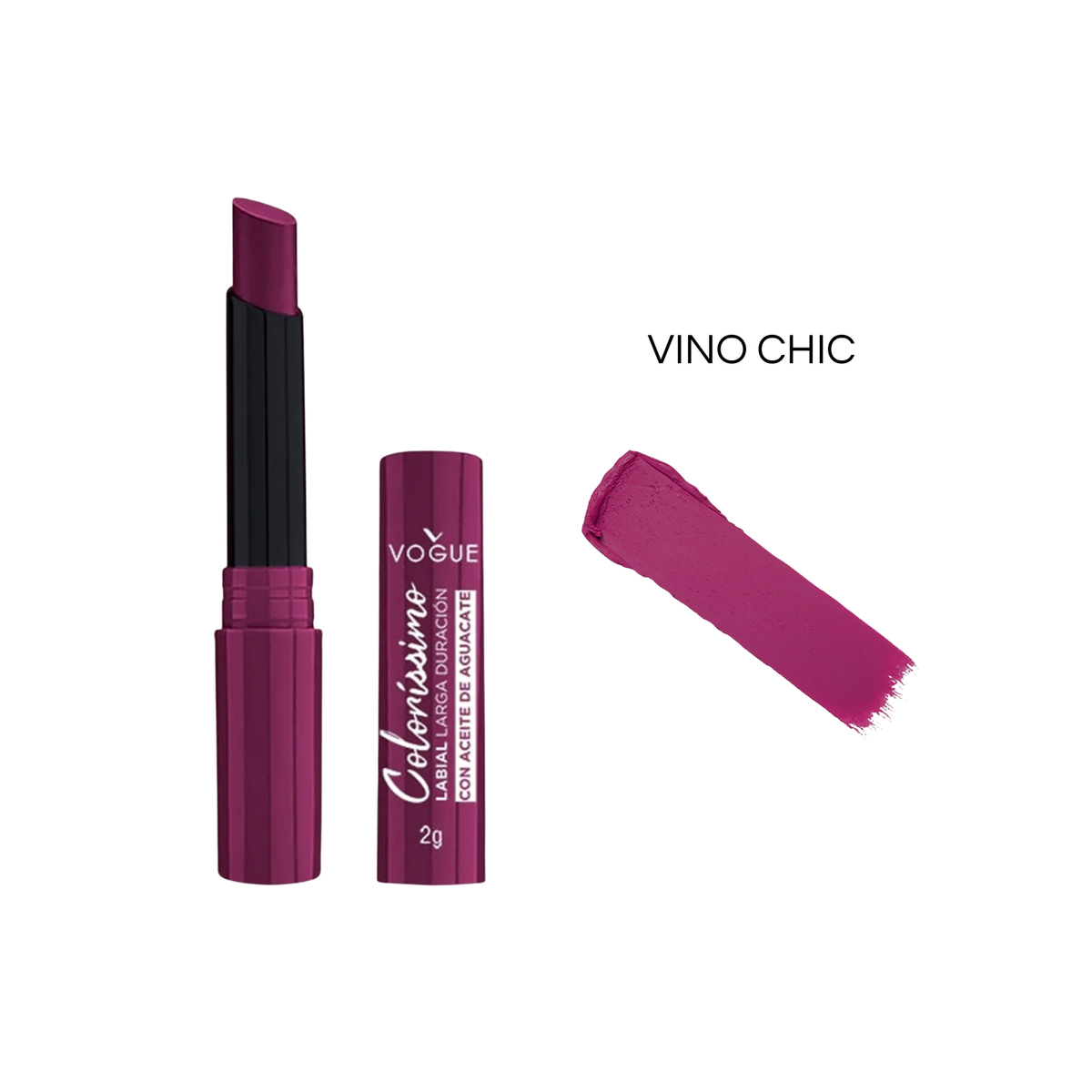Labial Colorissimo Barra Larga Duración VOGUE x 2gr