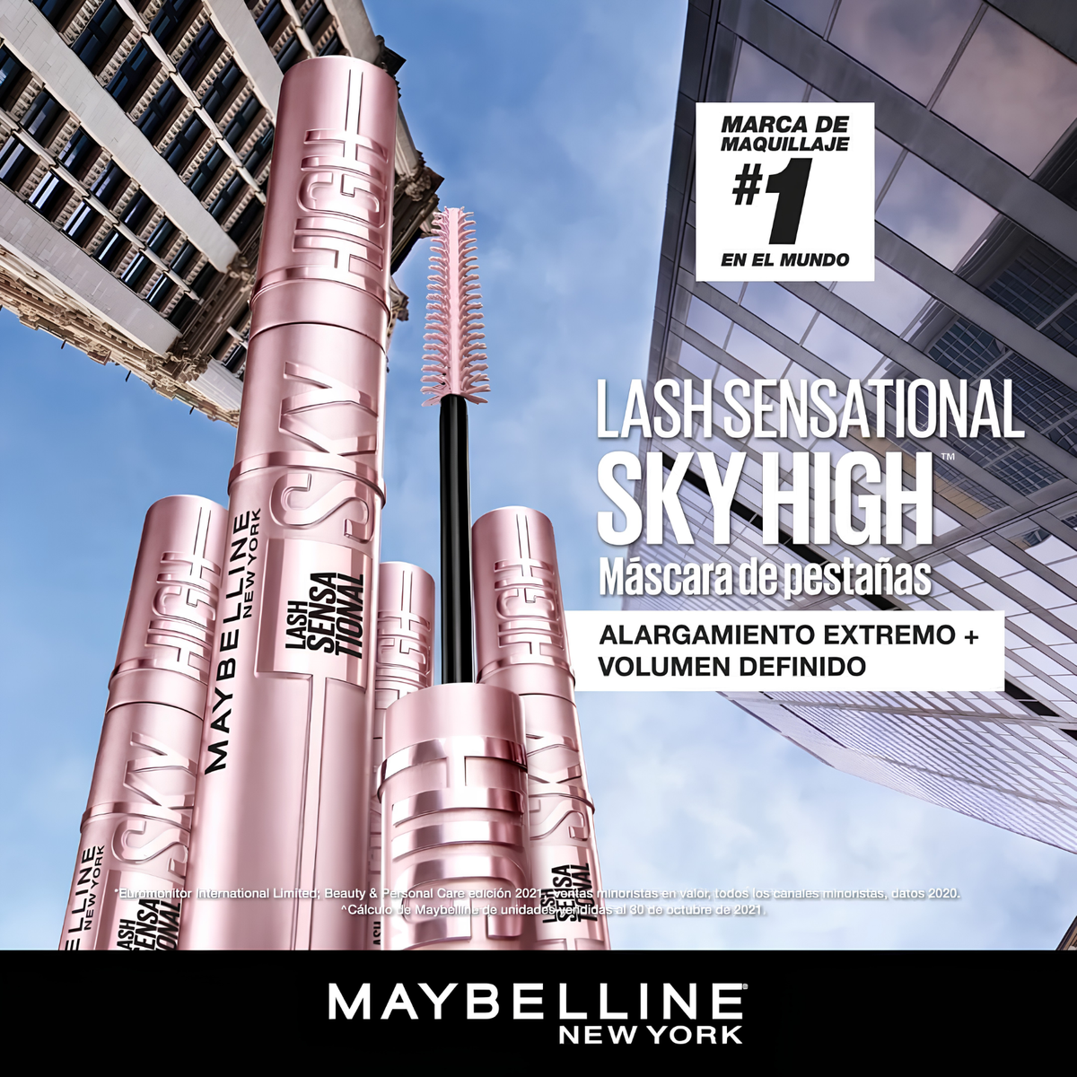 Máscara de Pestañas SKY HIGH MAYBELLINE Lash Sensational