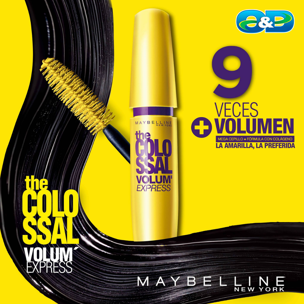 Máscara De Pestañas THE COLOSSAL MAYBELLINE Volum Express
