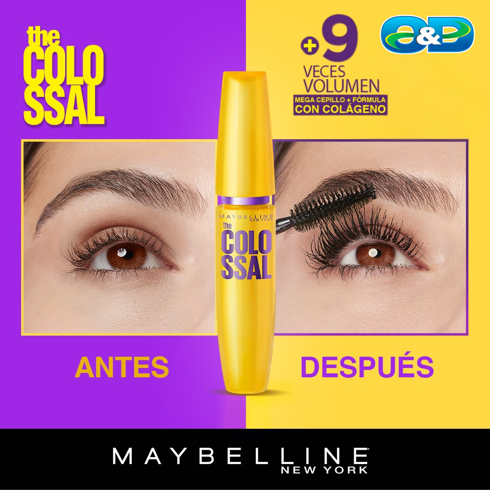Máscara De Pestañas THE COLOSSAL MAYBELLINE Volum Express