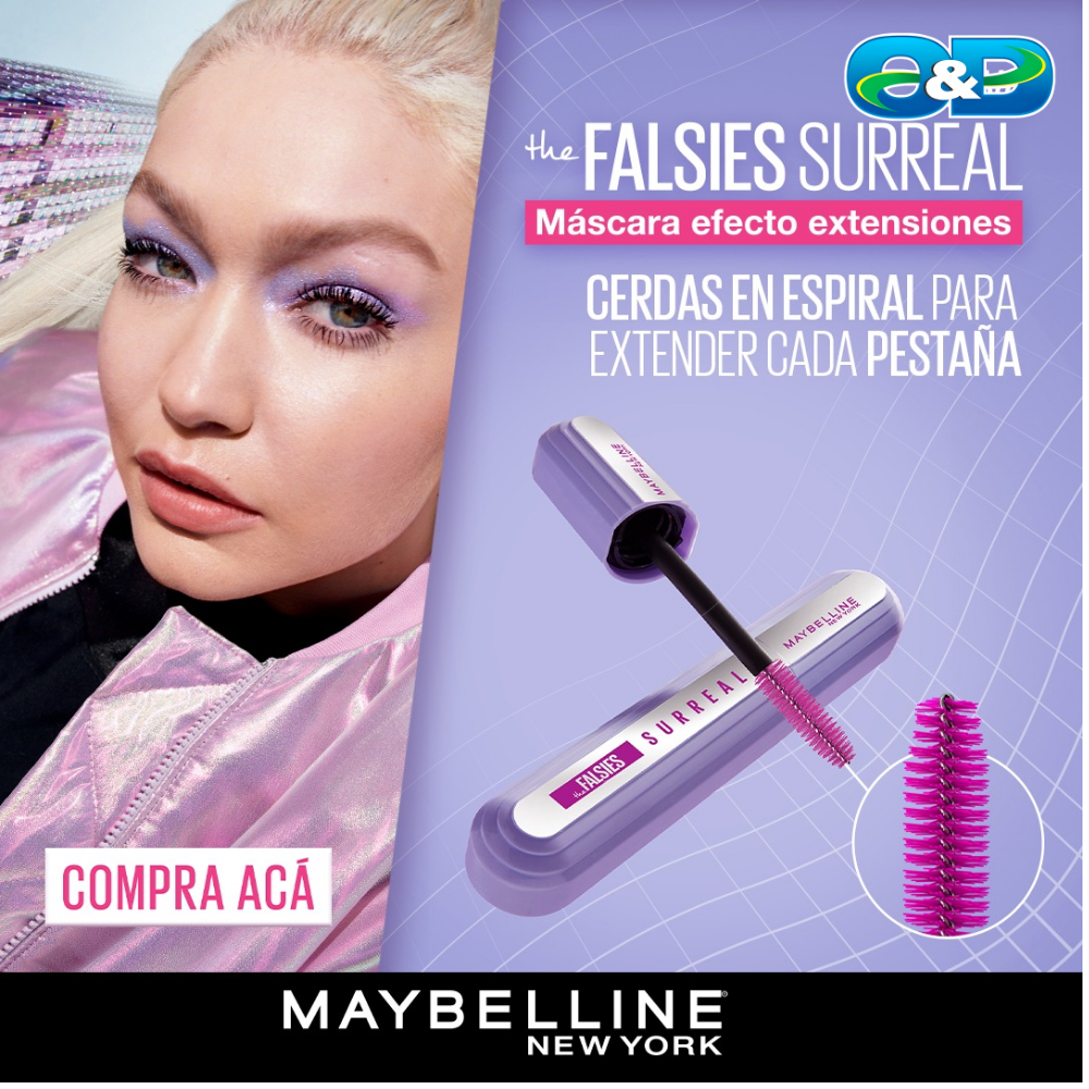 Máscara De Pestañas FALSIES SURREAL EXTENSIONS MAYBELLINE
