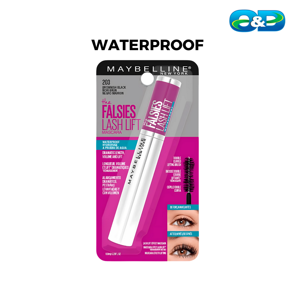 Máscara de pestañas FALSIES LASH LIFT MAYBELLINE Very Black