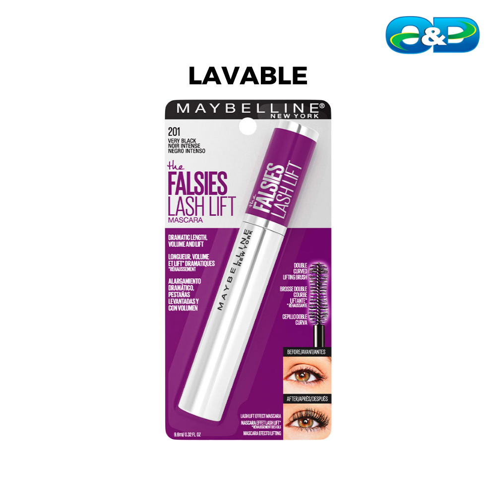 Máscara de pestañas FALSIES LASH LIFT MAYBELLINE Very Black