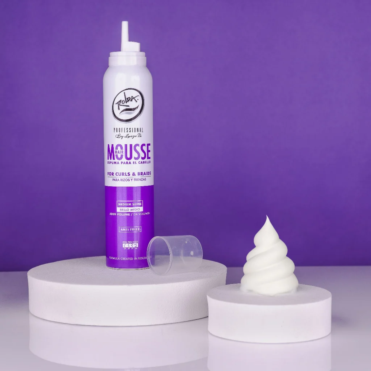 Hair Mousse Espuma Para el Cabello ROLDA x 200ml