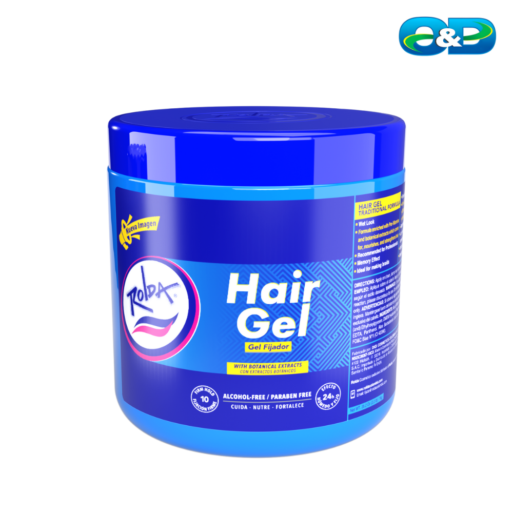 Gel Fijador Azul ROLDA Extrafuerte Sin Alcohol