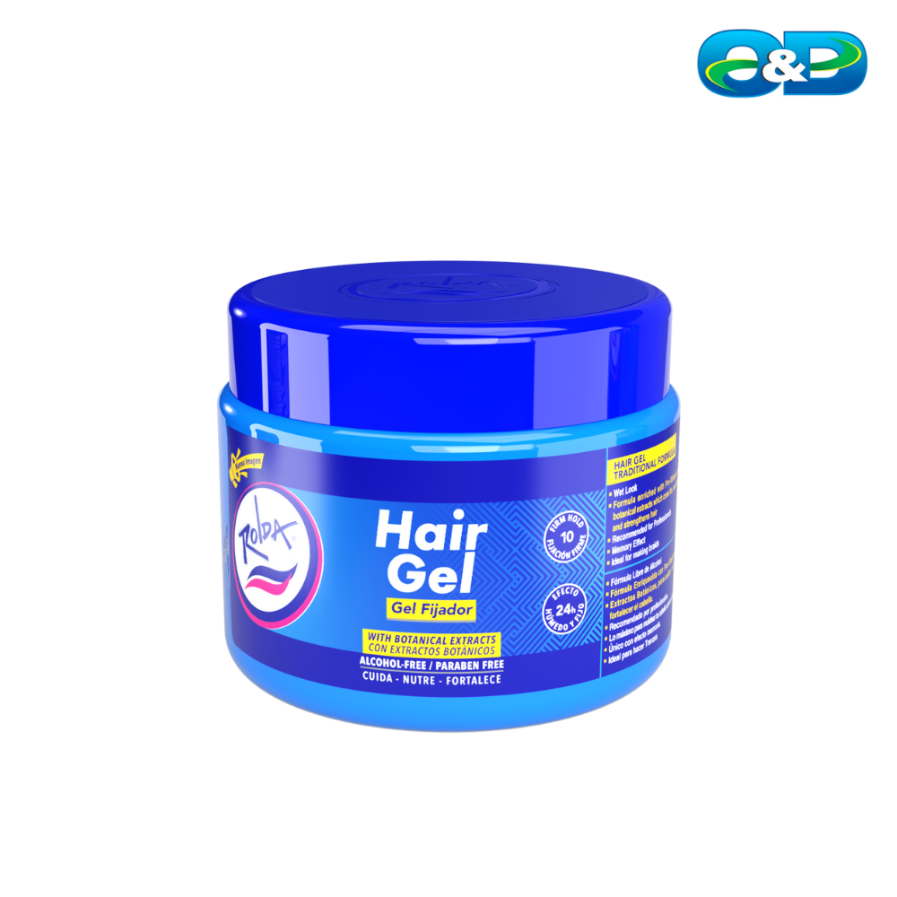 Gel Fijador Azul ROLDA Extrafuerte Sin Alcohol