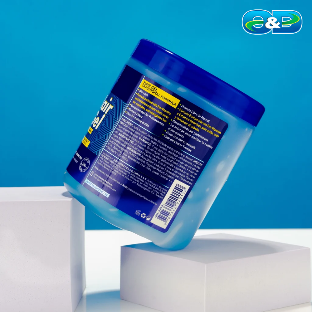 Gel Fijador Azul ROLDA Extrafuerte Sin Alcohol