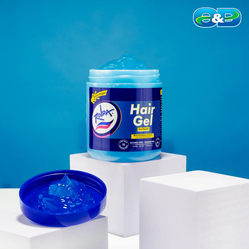 Gel Fijador Azul ROLDA Extrafuerte Sin Alcohol
