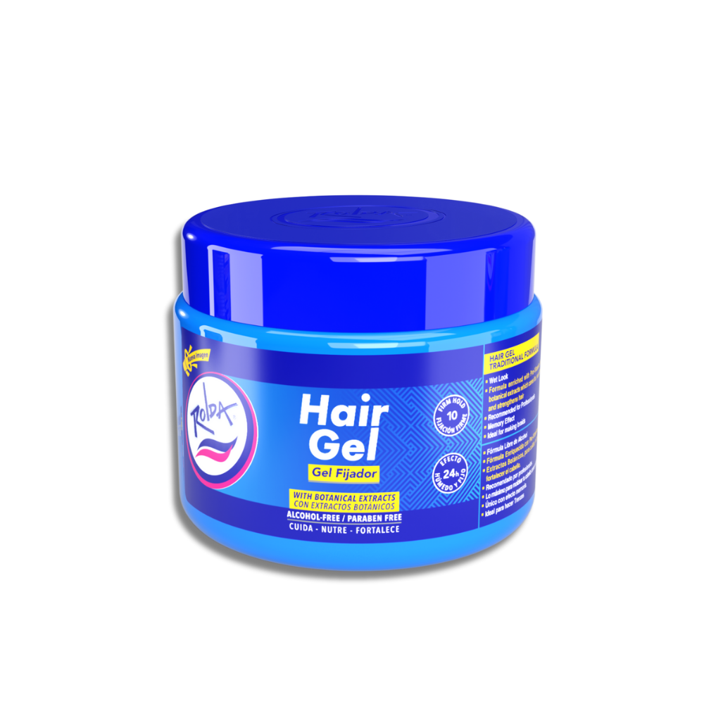 Gel Fijador Azul ROLDA Extrafuerte Sin Alcohol