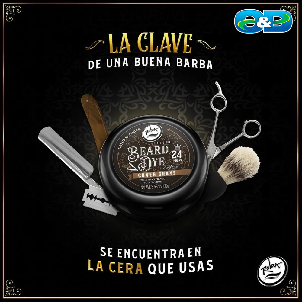Cera Para Barba Beard Dye ROLDA x 100gr