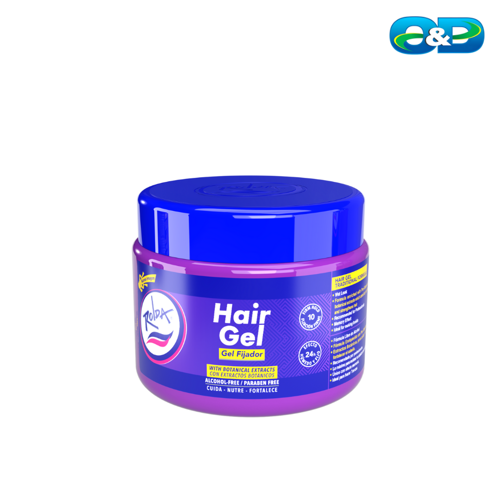 Gel Fijador Morado ROLDA Extrafuerte Sin Alcohol