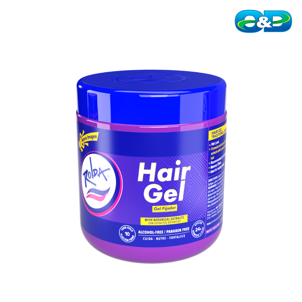 Gel Fijador Morado ROLDA Extrafuerte Sin Alcohol