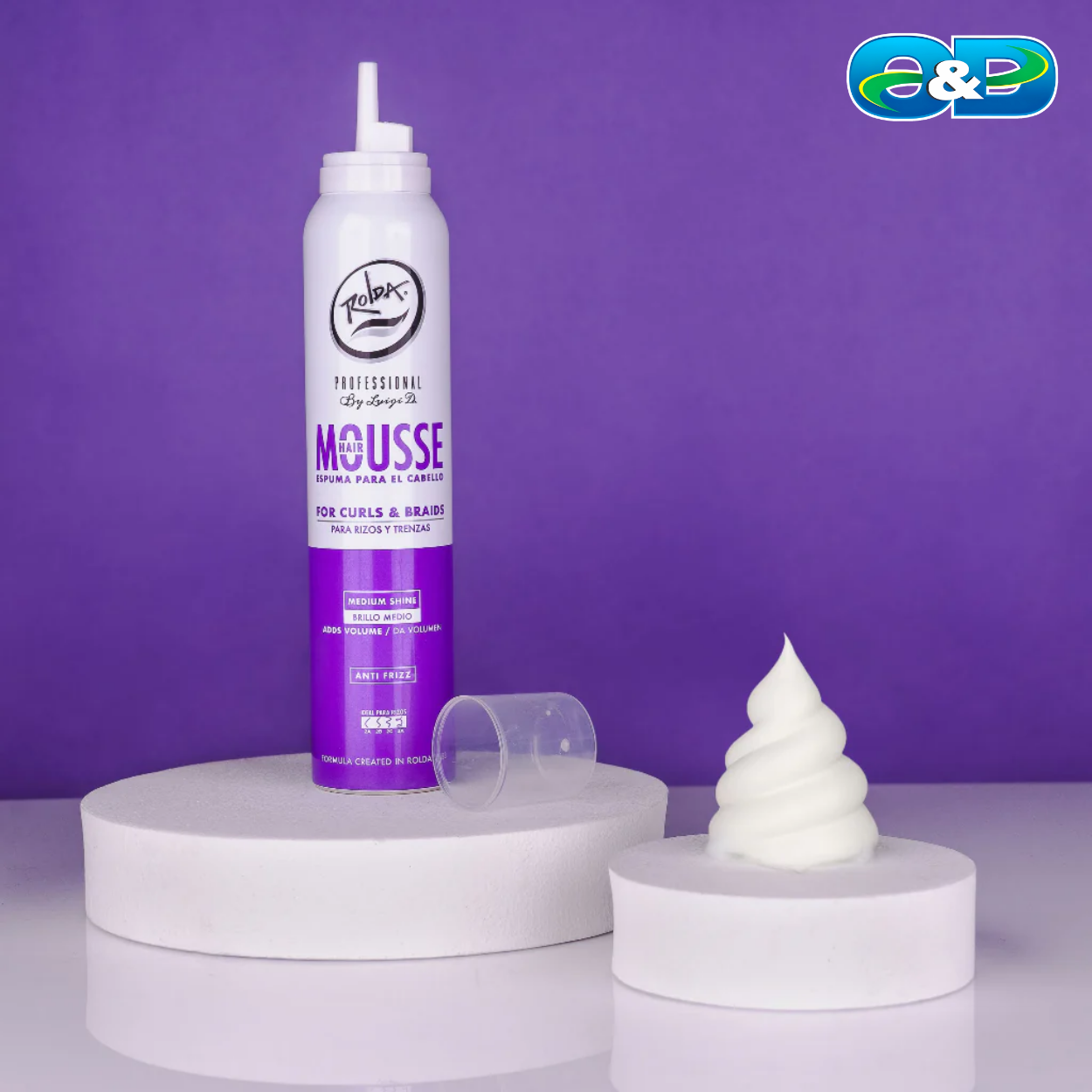 Hair Mousse Espuma Para el Cabello ROLDA x 200ml