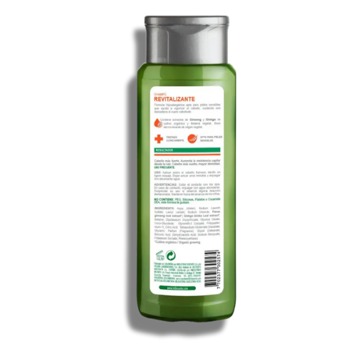 Shampoo Revitalizante Ginseng Sensitive NATURVITAL x 300ml