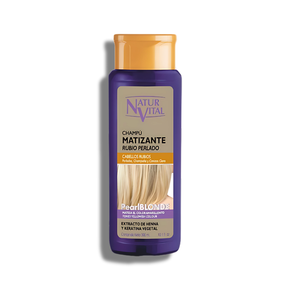 Shampoo Matizante Rubio Perlado NATURVITAL x 300ml