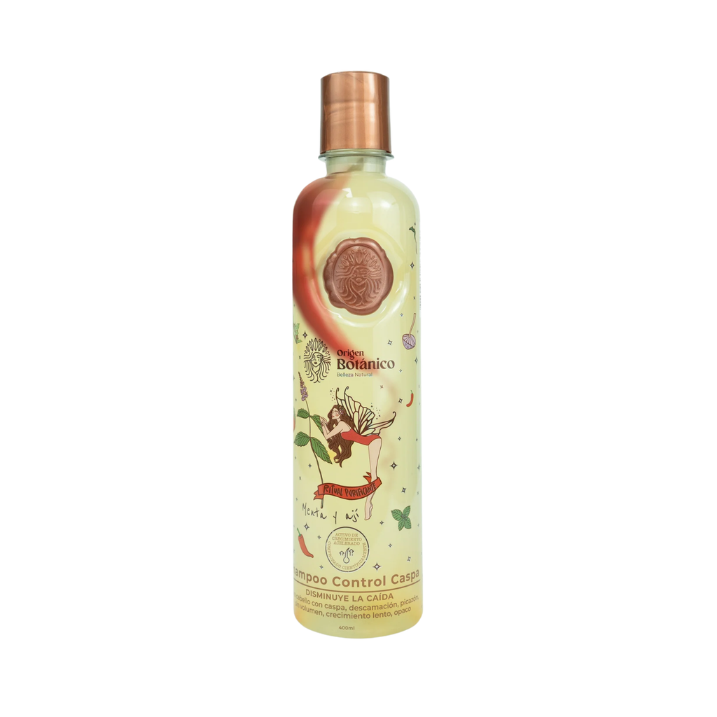 Shampoo Control Caspa con Menta y Ají ORIGEN BOTÁNICO