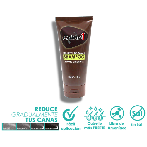 Shampoo Reductor de Canas Para Mujer COLOR-1 x 180ml