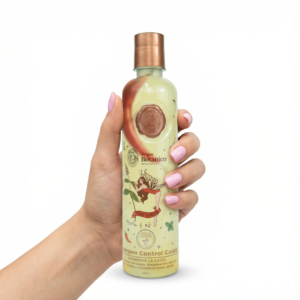 Shampoo Control Caspa con Menta y Ají ORIGEN BOTÁNICO
