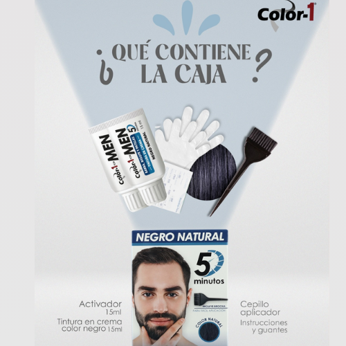 Tinte De Barbas COLOR-1  2x15g