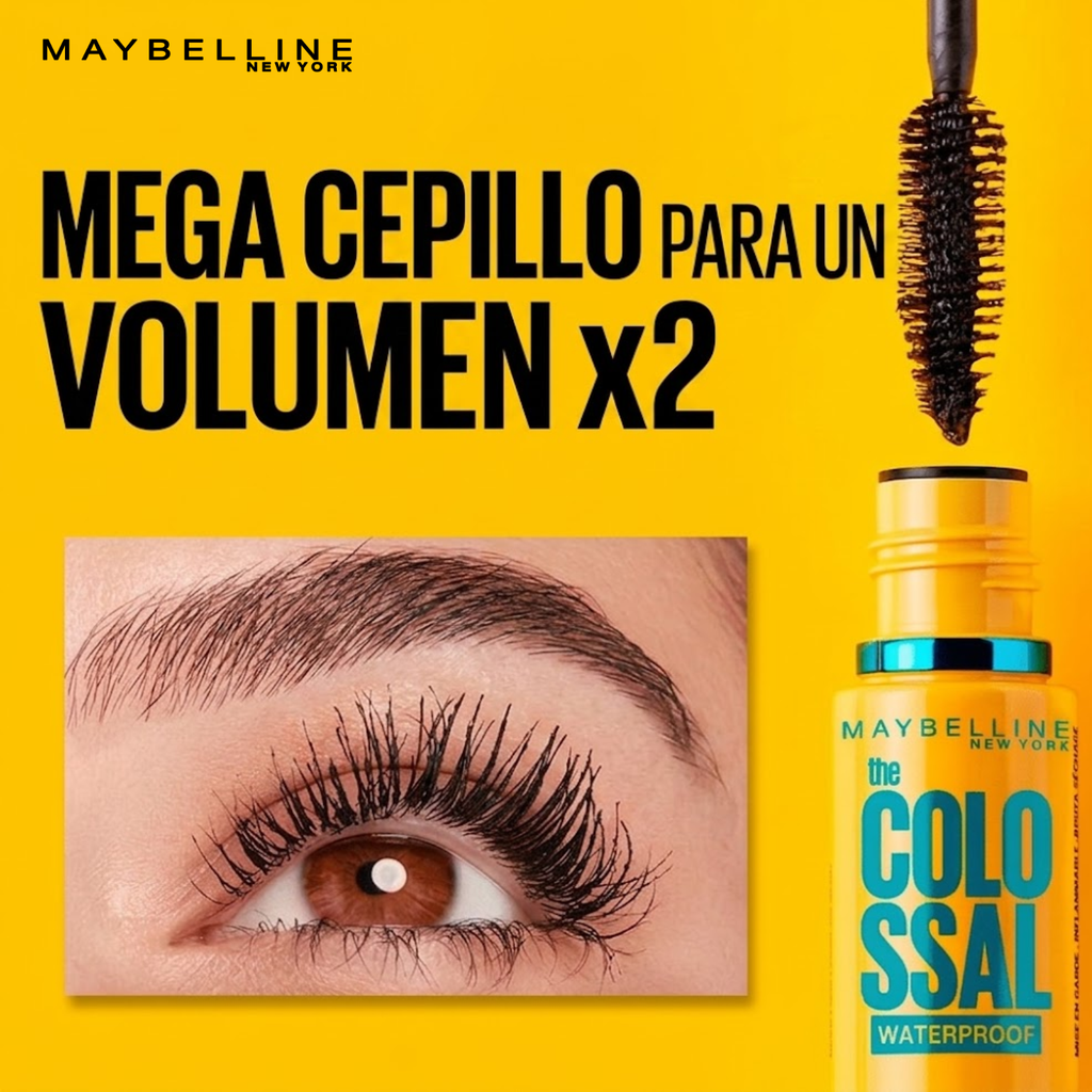 Máscara De Pestañas THE COLOSSAL MAYBELLINE Volum Express