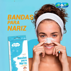 Bandas Para Nariz CETTUA Puntos Negros x 6un
