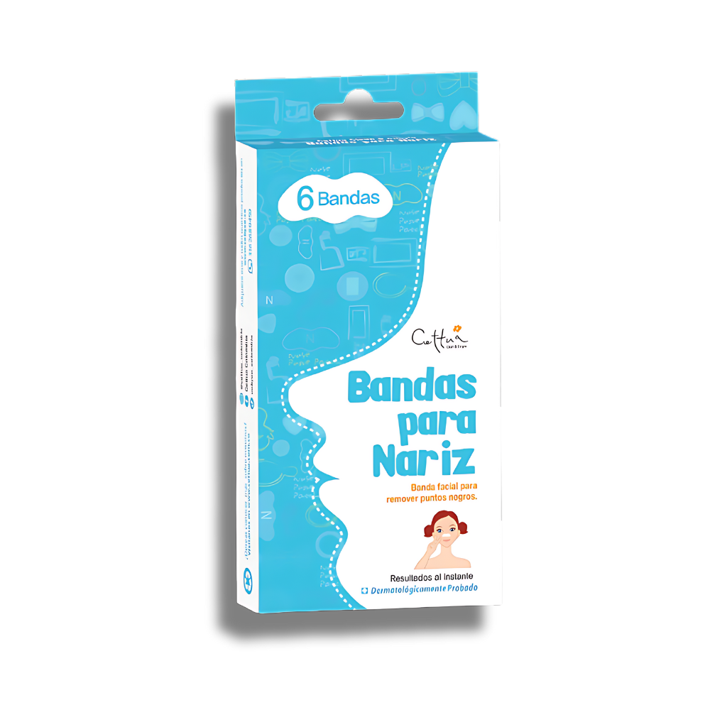 Bandas Para Nariz CETTUA Puntos Negros x 6un