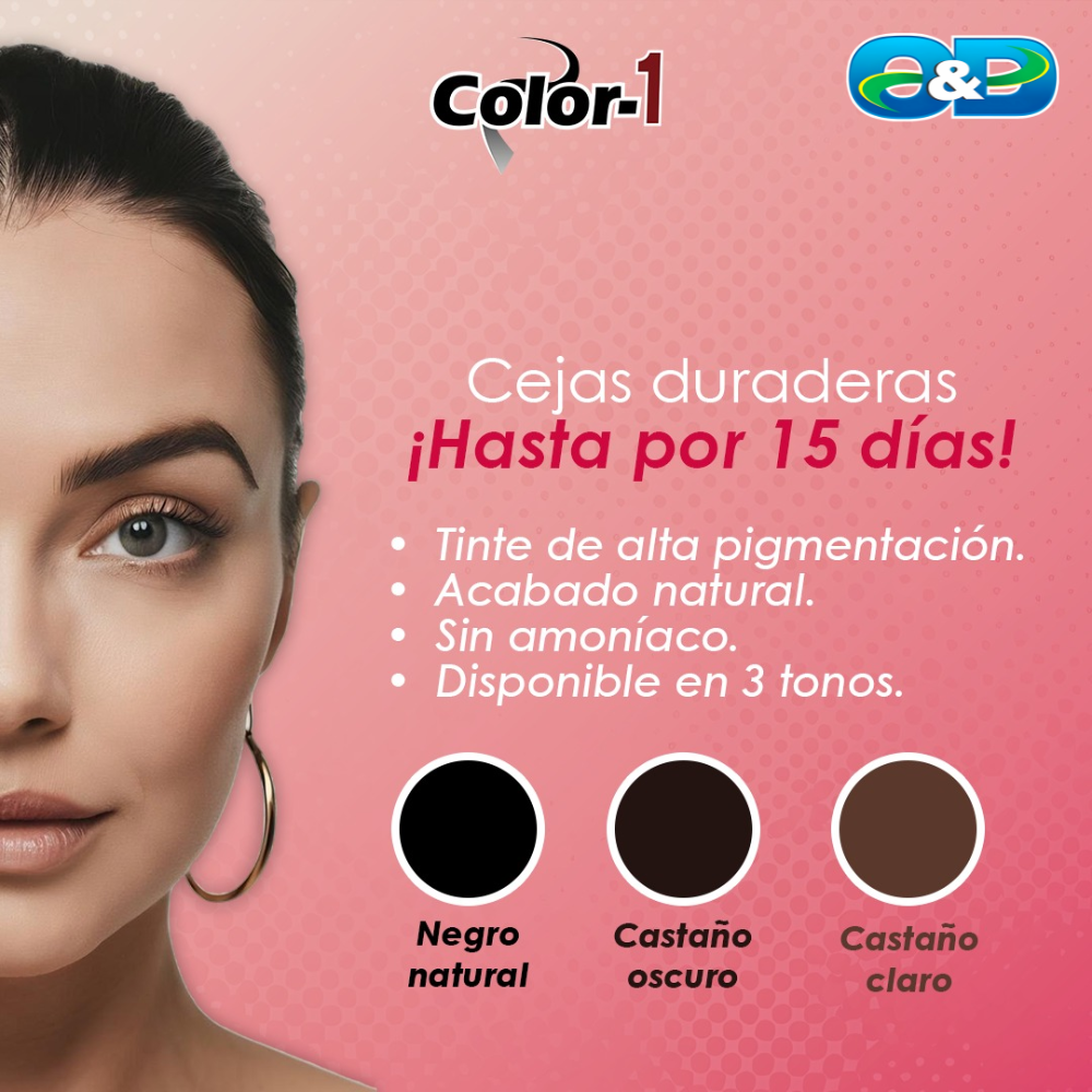 Tinte En Polvo Para Cejas COLOR-1 x 3g