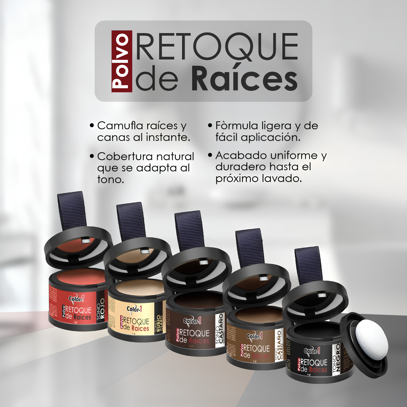 Polvo Retoque De Raices COLOR-1 x 4g