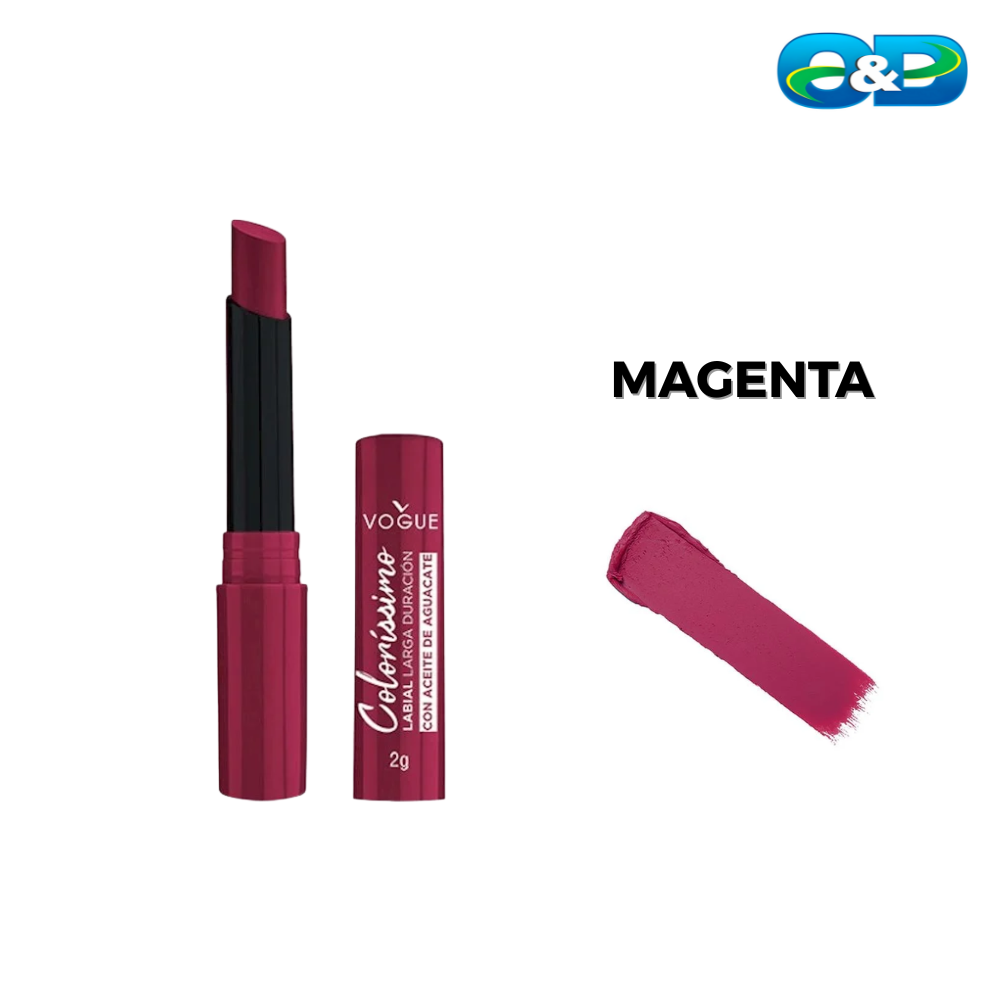 Labial Colorissimo Barra Larga Duración VOGUE x 2gr