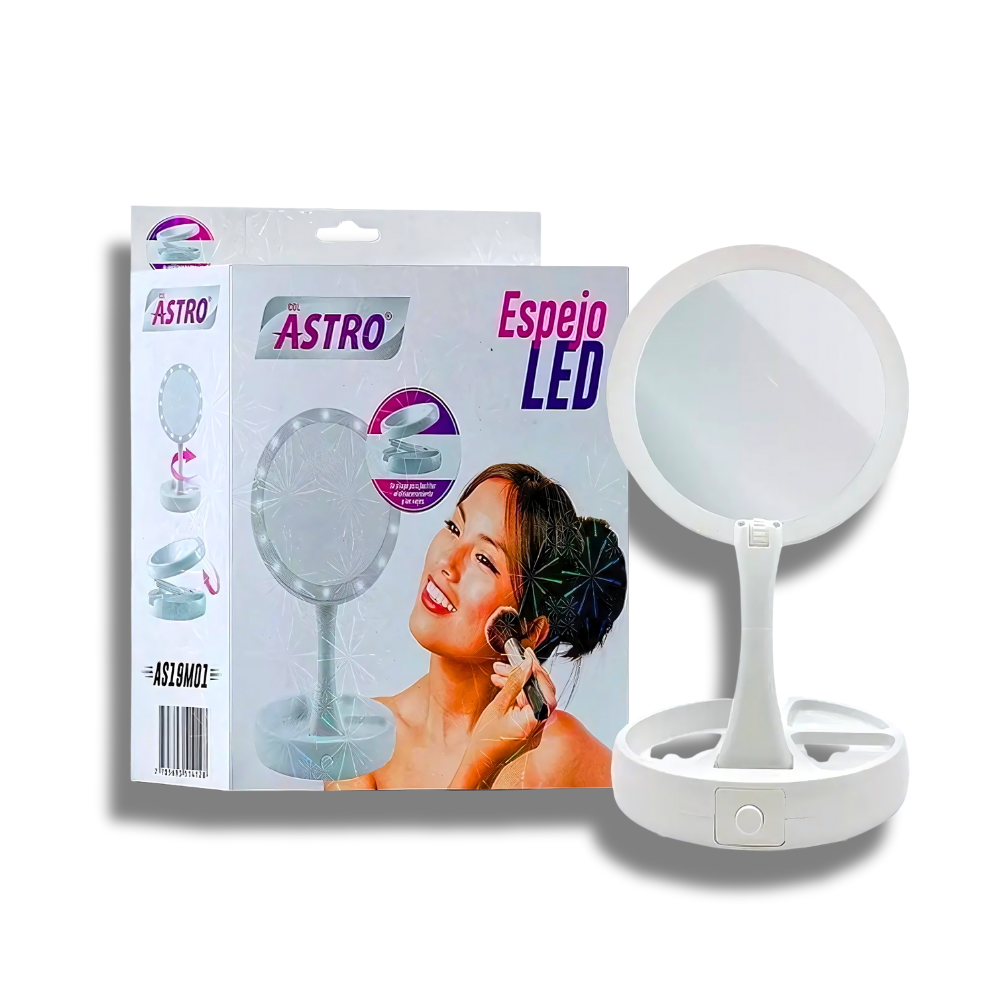 Espejo Con Luz LED INFINITA Recargable