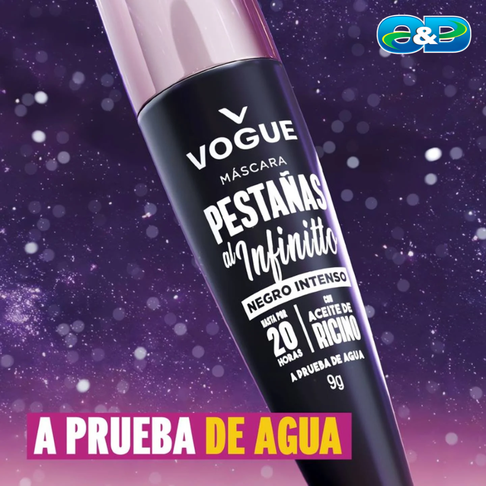 Máscara Pestañas al Infinitto negro intenso VOGUE X 9gr