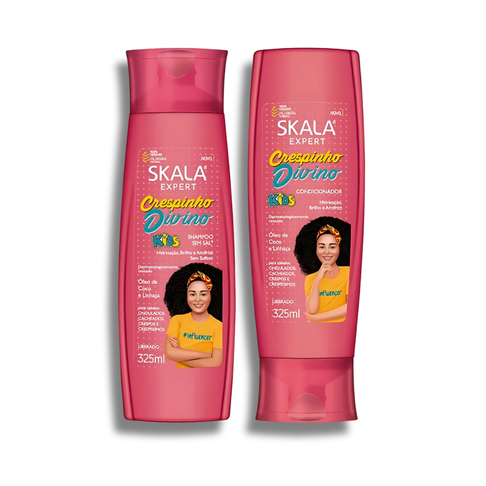Kit Shampoo + Acondicionador Kids Crespinho Divino SKALA